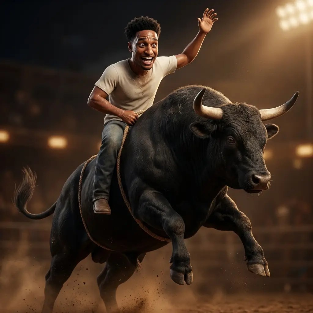 The Black Bull Rider